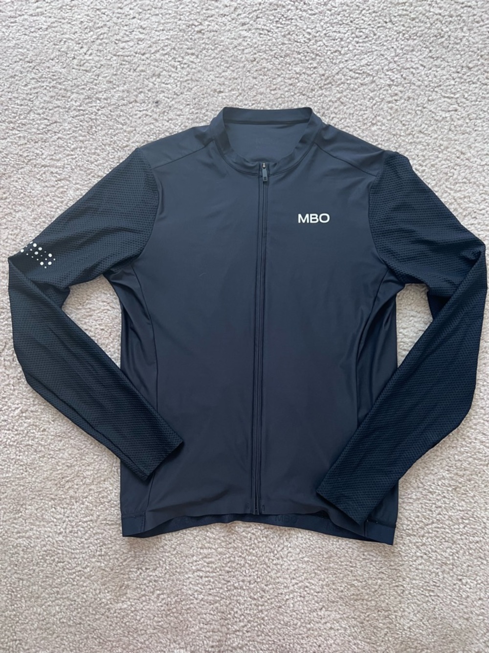 MBO Men's Black Long Sleeve Cycling Jersey